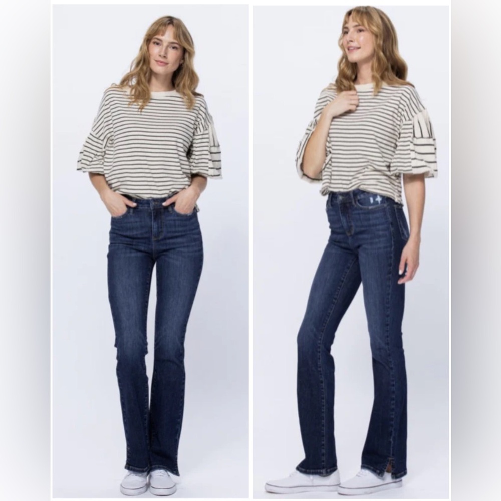 Judy Blue Dark Blue High-Rise Bootcut Jeans